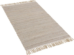 ZERDALI - Laagpolig vloerkleed - Beige - 80 x 150 cm - Katoen