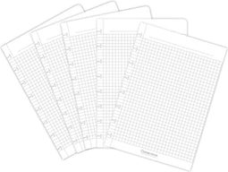 Uitbreidingsset Correctbook A5 met 5 ruitjes bladen