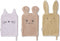 Liewood Sylvester washandjes 3 pack - Muis lavendel mix