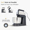 Rochester handmixer - Keukenmachine - 5 snelheden - Incl. kloppers en deeghaken