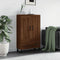 vidaXL - Hoge - kast - 69,5x31x115 - cm - bewerkt - hout - bruin - eikenkleur