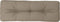 vidaXL - Palletkussen - 120x40x12 - cm - stof - taupe