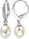 Glams oorhangers - Zilver - Parel en zirkonia