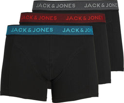 JACK&JONES ADDITIONALS JACWAISTBAND TRUNKS - Boxershorts - 3-pack - Asphalt (3-pack)