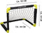 Dunlop Voetbaldoel - Voetbaldoeltjes Set van 2 - Opvouwbaar - Zwart/Geel (2 stuks)