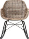 WOOOD Minka Schommelstoel - Rattan - Naturel - 76x56x76
