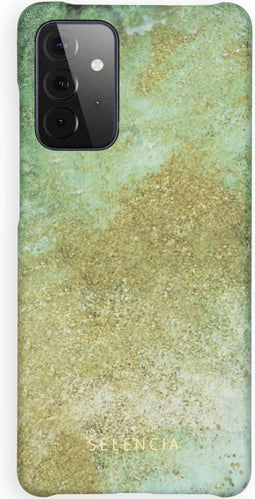 Selencia Hoesje Geschikt voor Samsung Galaxy A72 Hoesje - Selencia Maya Fashion Backcover - groen