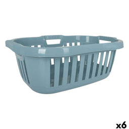Wasmand Tontarelli Hipster Blauw 50 L 66 x 44 x 25 cm (6 Stuks)