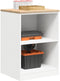 vidaXL - Garagekast - 60x51x85 - cm - massief - grenenhout - wit