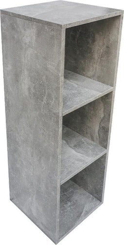 Vakkenkast Vakkie 3 open vakken opbergkast - boekenkast - wandkast - industrieel grijs beton