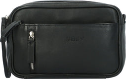 Alassio toilettas - SALINA - leer - zwart - JU-47036
