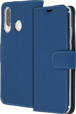 Accezz Hoesje Geschikt voor Huawei P30 Lite Hoesje Met Pasjeshouder - Accezz Wallet Softcase Bookcase - Blauw