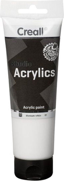 Acrylverf Creall Studio Acrylics 81 wit - 4 stuks