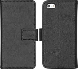 iMoshion Hoesje Geschikt voor iPhone SE (2016) / 5 / 5s Hoesje Met Pasjeshouder - iMoshion Luxe Bookcase - Zwart