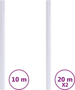 vidaXL - Raamfolies - mat - PVC - transparantgrijs