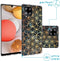 iMoshion Hoesje Geschikt voor Samsung Galaxy A42 Hoesje Siliconen - iMoshion Design hoesje - Goud / Zwart / Black Ring Graphic