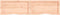 vidaXL - Wastafelblad - 160x40x(2-6) - cm - onbehandeld - massief - hout