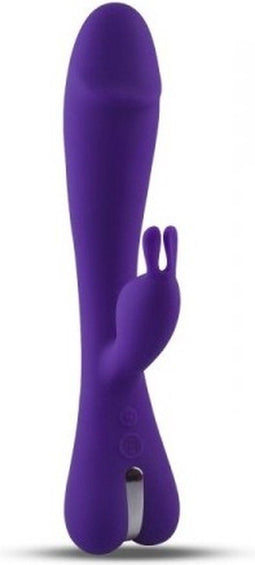 TOYZ4LOVERS - PURPLE RECHARGEABLE RABBIT SILICONE VIBRATOR