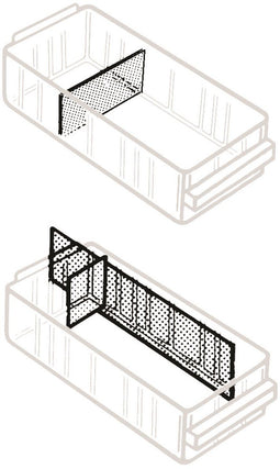 raaco 150-01 - Scheidingswand ESD - 64 mm x 31 mm - 48 stuks (48 stuks)