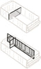 raaco 150-01 - Scheidingswand ESD - 64 mm x 31 mm - 48 stuks (48 stuks)