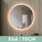 Beloura Badkamerspiegel - Ronde Spiegel - LED - Dimbaar - 70 cm