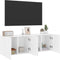 vidaXL - Tv-meubels - 2 - st - wandgemonteerd - 60x30x41 - cm - wit