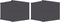 vidaXL - Nachtkastjes - 2 - st - 40x30x30 - cm - spaanplaat - grijs