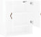 vidaXL - Wandkast - 60x31x70 - cm - bewerkt - hout - hoogglans - wit
