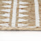 vidaXL - Vloerkleed - handgemaakt - met - witte - print - 150 - cm - jute
