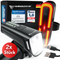 Smart-Ultimate Fietsverlichting Set - LED - 100 Lux - Remlicht - USB - Zwart