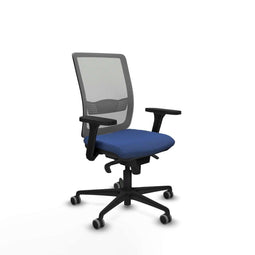 Piqueras y Crespo 3D036G0 - Bureaustoel - Verstelbare hoogte met armleuning - Marineblauw