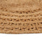 vidaXL - Tapijt - rond - 150 - cm - gevlochten - jute