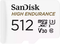 Sandisk High Endurance - microSDXC 512GB - Klasse 10 100 MB/s