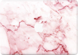 Lunso Geschikt voor MacBook Pro 13 inch (2016-2020) vinyl sticker - Marble Daisy