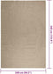vidaXL - Vloerkleed - ZIZUR - beige - binnen - en - buiten - 240x340 - cm - jute - look