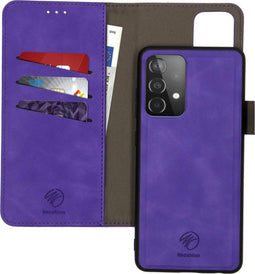 iMoshion Hoesje Geschikt voor Samsung Galaxy A52 (4G) / A52s / A52 (5G) Hoesje Met Pasjeshouder - iMoshion Uitneembare 2-in-1 Luxe Bookcase - Paars