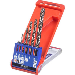 kwb 428040 HSS-Co Metaal-spiraalboorset 6-delig 2 mm, 3 mm, 4 mm, 5 mm, 6 mm, 8 mm M35 DIN 338 Cilinderschacht 1 stuk(s