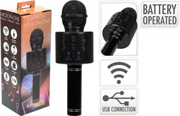 Karaoke Microfoon FM - Ingebouwde luidspreker - Zwart