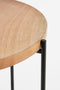 Mica Decorations Armando - Bijzettafel - H45 x Ø35,5 cm - FSC 100% Mangohout - Bruin