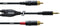 Cordial CFY 3 WCC - Y-Kabel 3,5 mm/2x Cinch - 3 m - Zwart