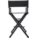 VDD Regisseurstoel Make up - Visagie Kappers Stoel - Inklapbaar - Zwart