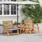 vidaXL - Tuinstoelen - 2 - stuks - Beige - 67x77x73 - cm - Massief - acaciahout