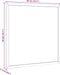vidaXL - Kurkbord - met - massief - grenenhouten - frame - 40x40 - cm