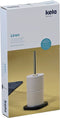Kela Liron - Toiletrol Houder - Marmer voet - Zwart met Gouden afwerking (1 stuk)