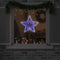 Kerstster met 72 LED Koud Wit 51.5 x 50 x 0.65 cm IJzer