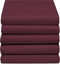 Damai - Hoeslaken (tot 25 cm) - Double Jersey - 160 x 200/210/220 - 180 x 200/210 cm - Burgundy