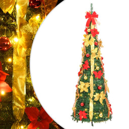 vidaXL - Kunstkerstboom - pop-up - 150 - LED's - 180 - cm - groen