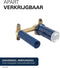 GROHE Essence New - Wandgemonteerde Inbouw Wastafelkraan - lange uitloop - mat goud - 19967GN1