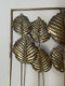Metalen wanddecoratie muurdecoratie - wanddecoratie Leaves 120 cm