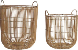 Basket spelset DKD Home Decor Rotan (40 x 40 x 51,5 cm)